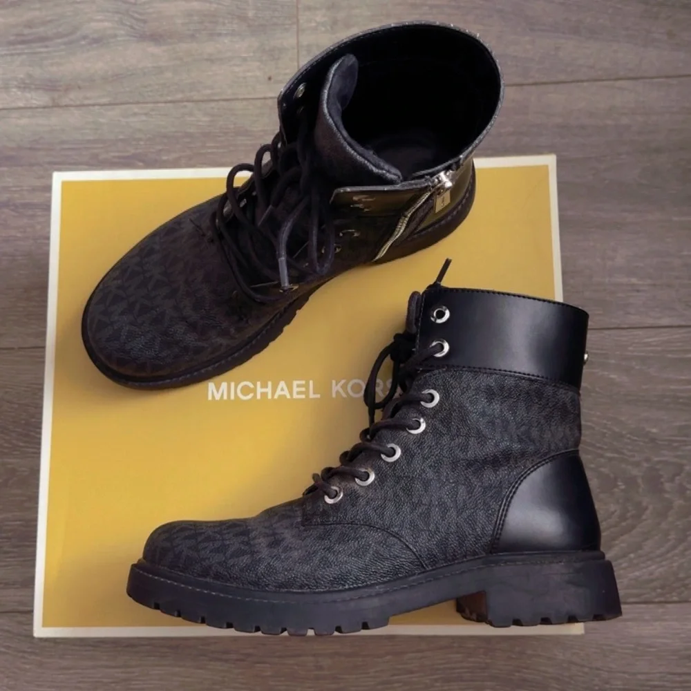 Michael Kors combat boots ✨🖤 - Picture 10 of 15